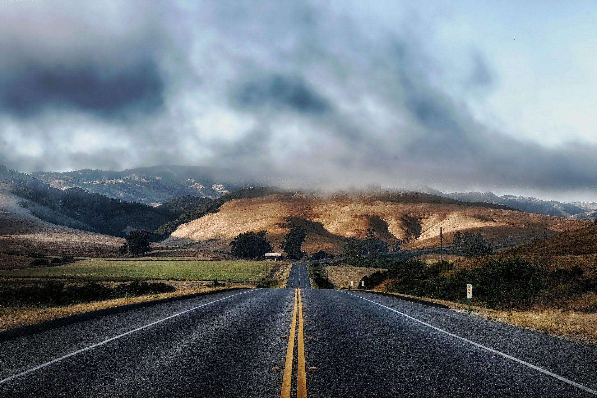 Photograph of Long Country Highway Road