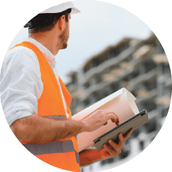 man working on a civil construction project