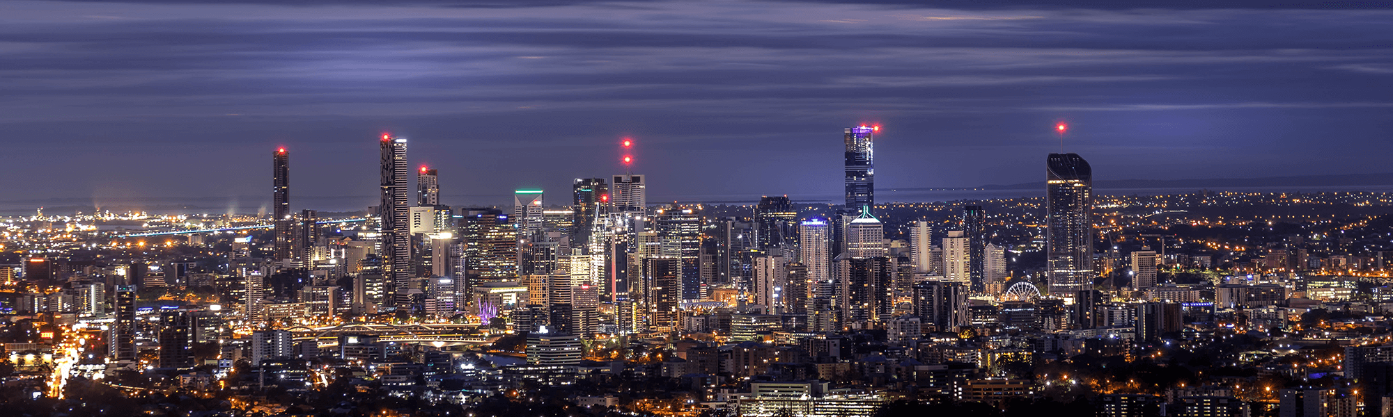 Landscape of Brisbane City by Night