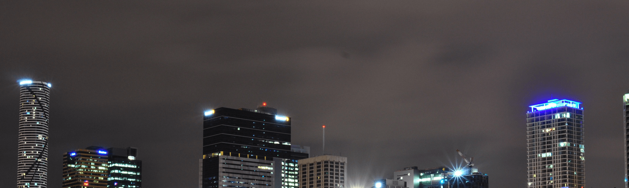 Brisbane CBD Night Skyline